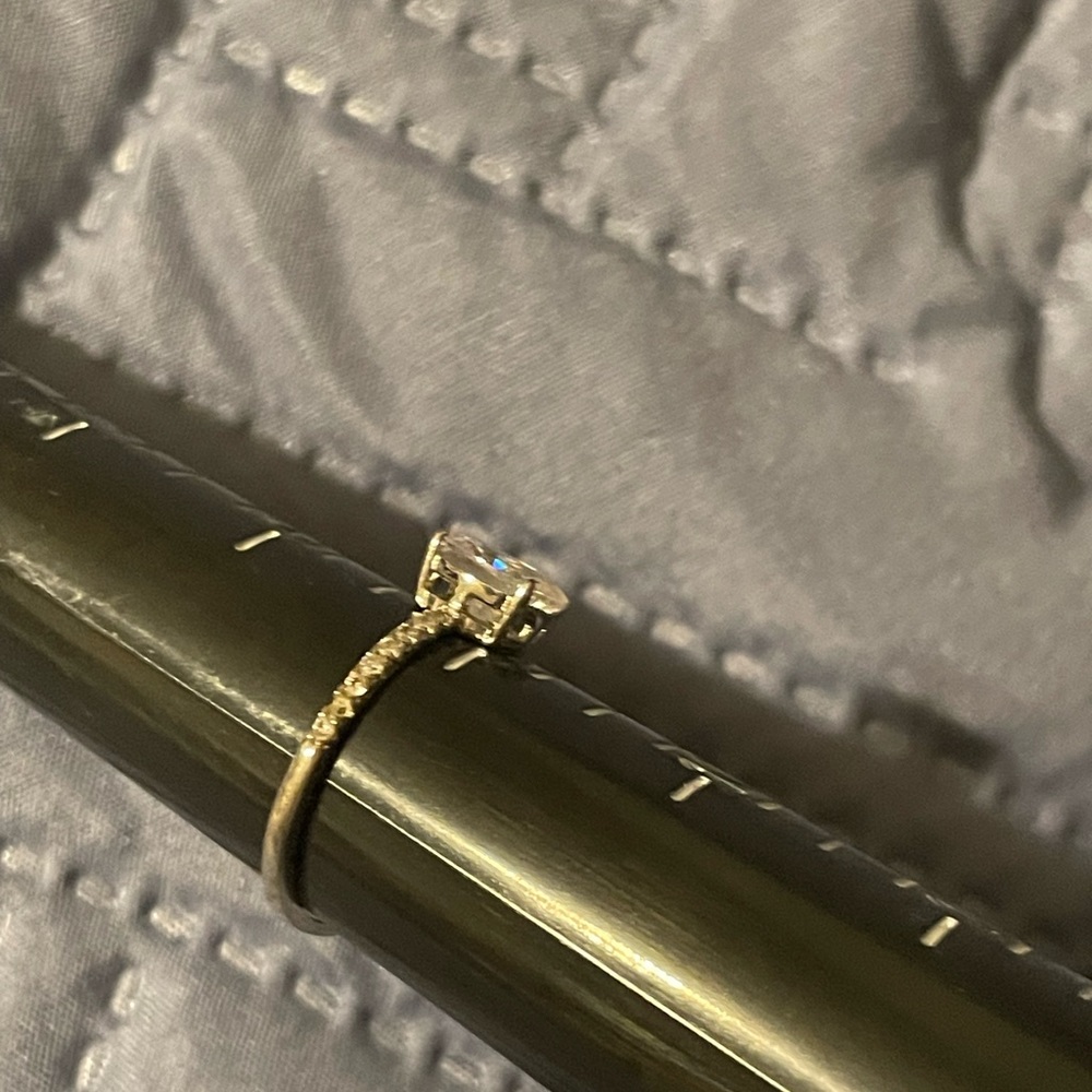 ➡️ Lab Created Silver Tone Ring - Picture 4 of 5